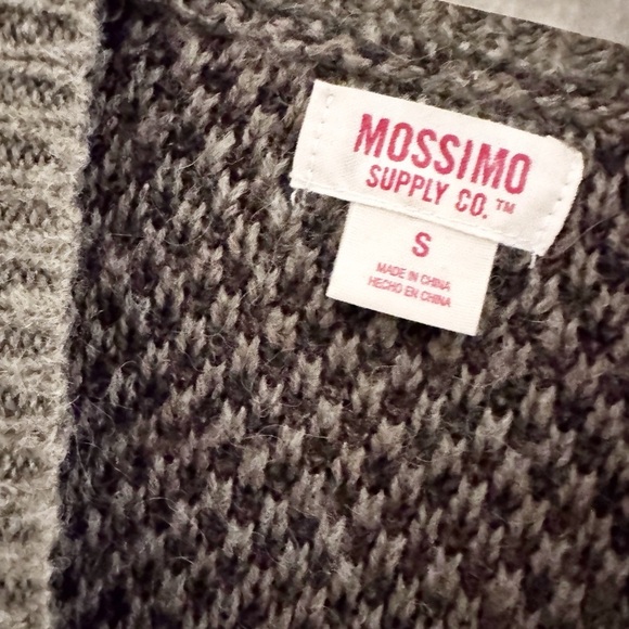 MOSSIMO Supply Co  Cardigan Sweater Long Camouflage Green Brown Size S - Picture 3 of 7